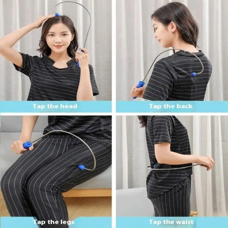 Shoulder Neck Back Leg Handheld Self Massager Trigger Point Massage Qme