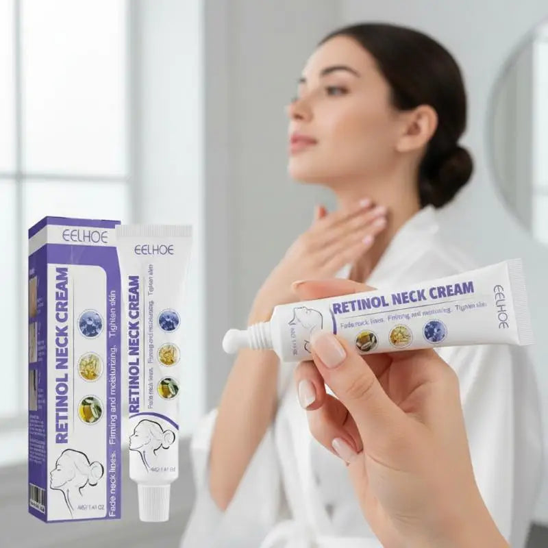 Neck Tightening Retinol Cream Deep Hydration Wrinkle Smoothing Daily Qme