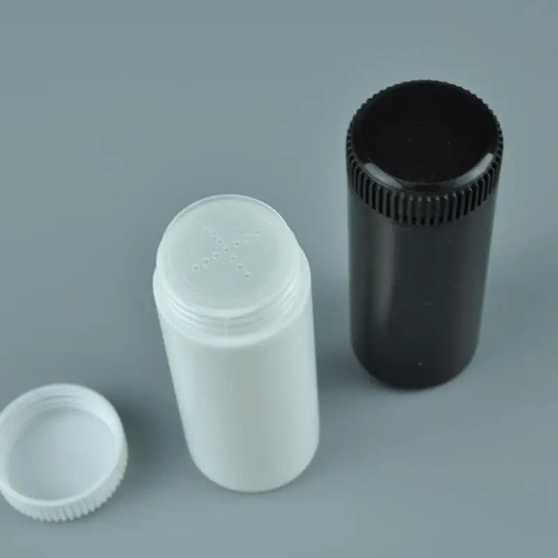Talcum Powder Bottle Refillable Cosmetic Dispenser Plastic Container Qme