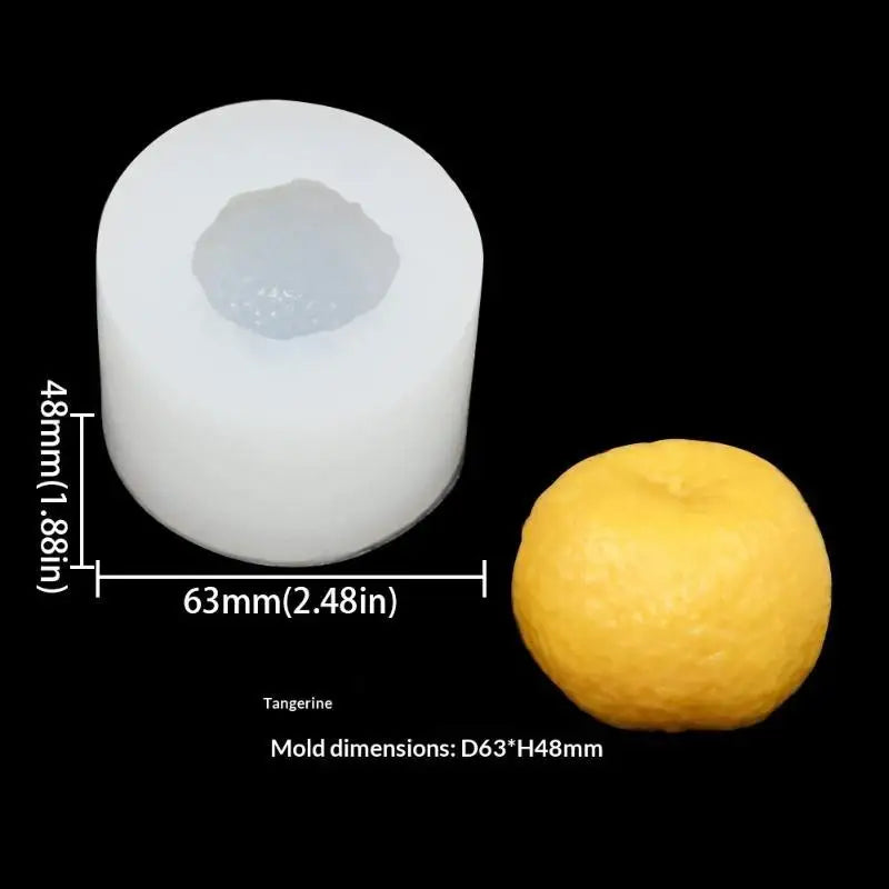 3D Fruit Shaped Silicone Molds With Food Grade Material And Easy Demold Perfect For Candle Making Soap Making Baking DIY Crafts Qme B
