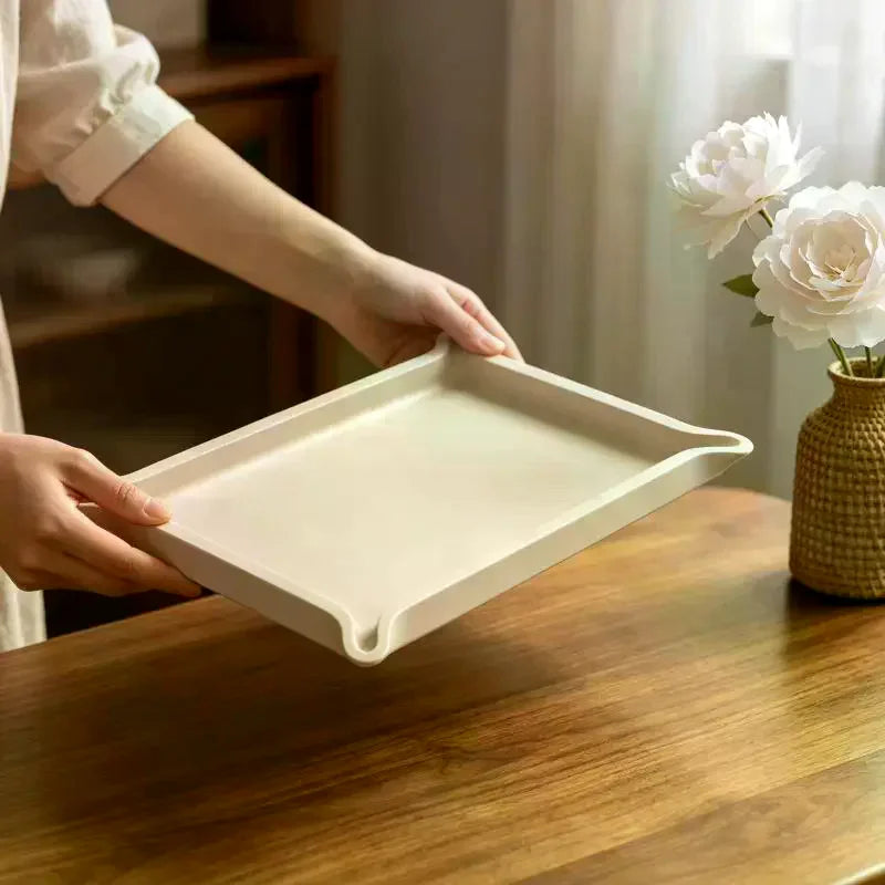 1Pcs Curved Corner Square Storage Tray Silicone Mold DIY Handmade Plaster Resin Jewelry Display Plate Craft Casting Molds Home D Qme