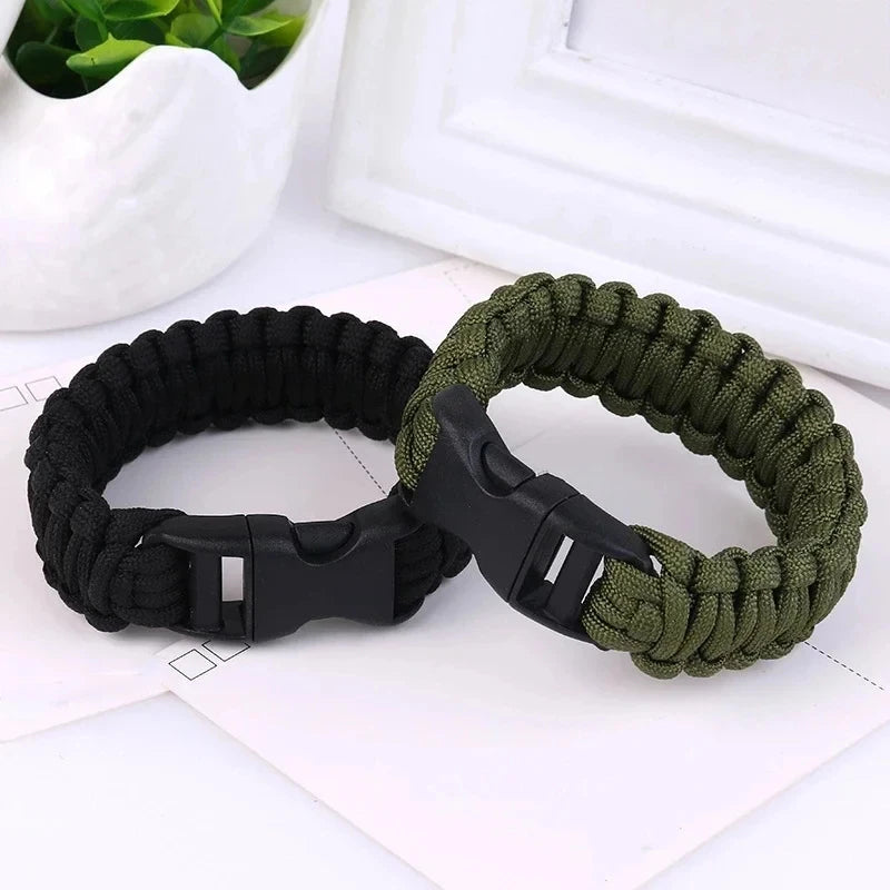 23cm Seven Core Paracord Escape Outdoor Emergency Plaited Rope EDC Camping Survival Saving Bracelet Tools Umbrella Rope Bracelet Qme
