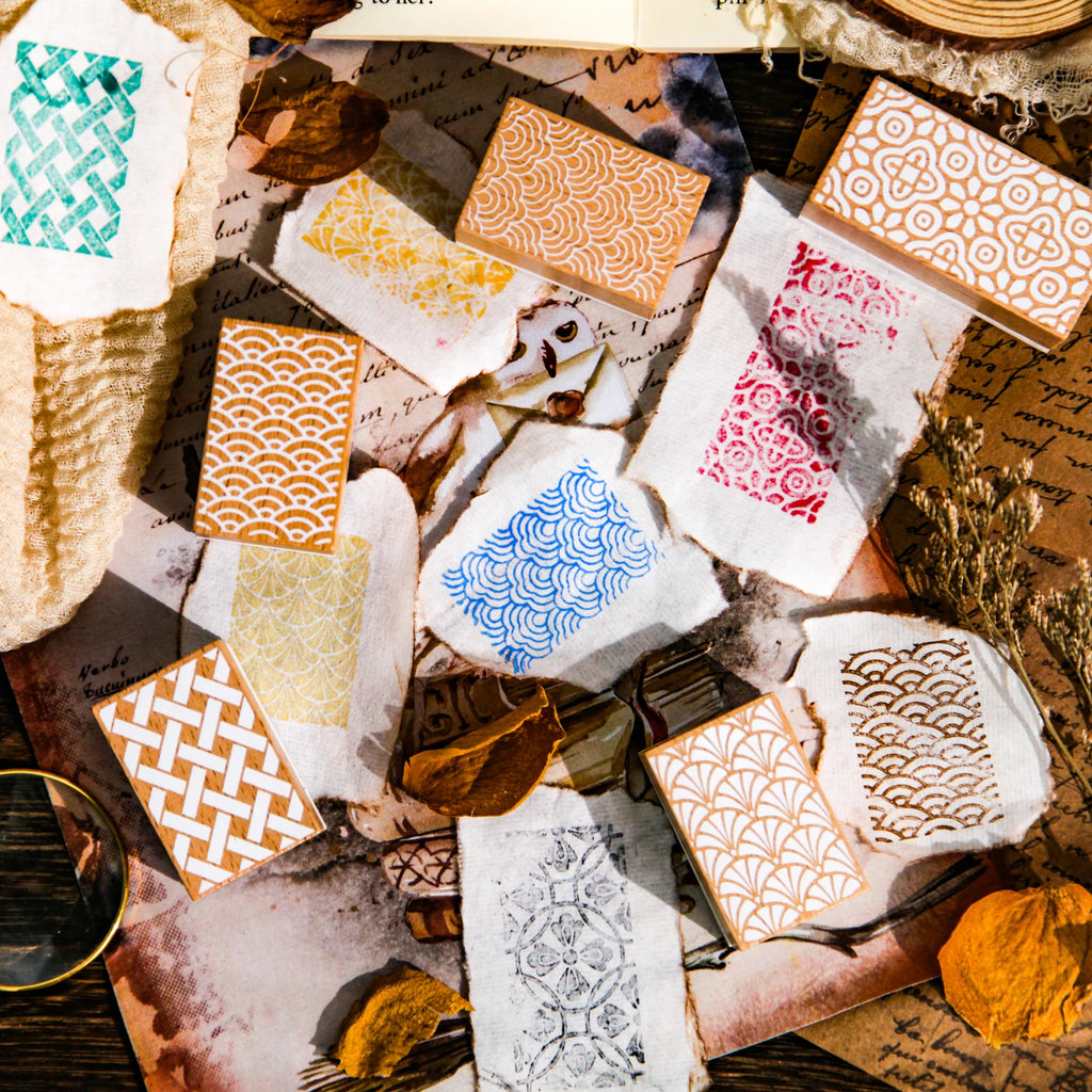 Vintage Wooden Rubber Stamp Bottle Shape Flower Printed DIY Scrapbooking Albums Stamp Stationery Handbook Creative Seal Planner Qme