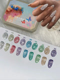 9 Colors Solid Polish Reflective Disco Glitter Nail UV Gel DIY Art Qme 01