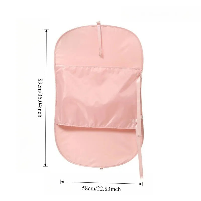 Closet Compression Hanging Bag Down Jackets Coats Space Saving 50% Bedroom Accessories Clothing Organizer Qme Pink