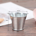 Dollhouse Mini Iron Bucket Miniature Model Decorations Ornaments Qme A3