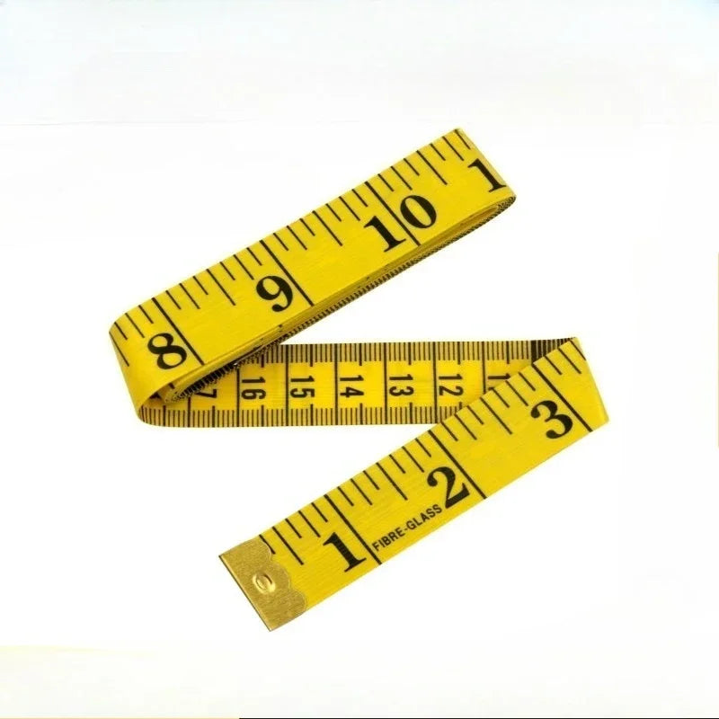 150cm/60" Body Measuring Ruler Sewing Tailor Tape Measure Centimeter Meter Sewing Measuring Tape Soft Qme 3m-2.0cm-yellow