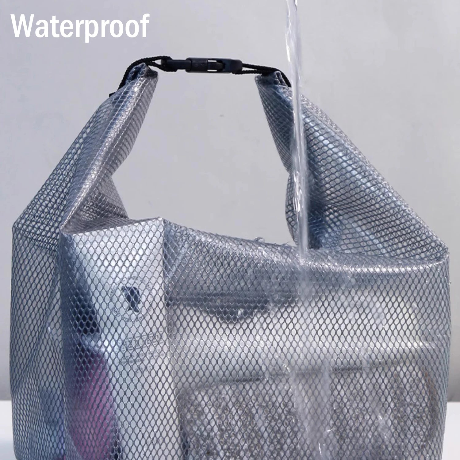 2-Pack Waterproof Travel Toiletry Bags Makeup Organizer Clear EVA Storage Pouch with Large Opening for Swimming Easy Carry Qme