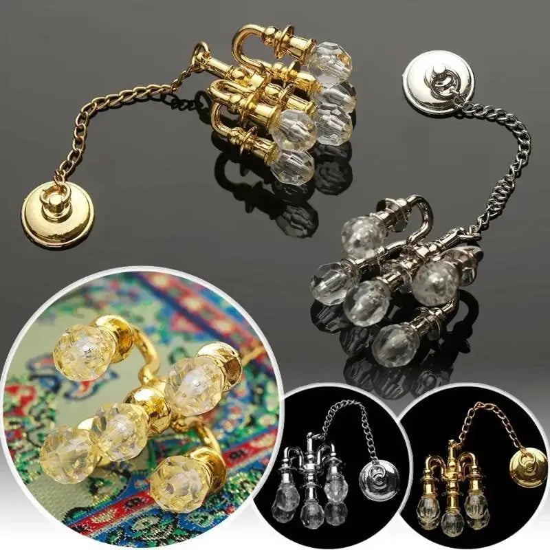 1:12 Scale Vintage Chandelier Mini Furniture Toy Play House Miniature Dollhouse Decoration Ceiling Light Model Doll Accessories Qme
