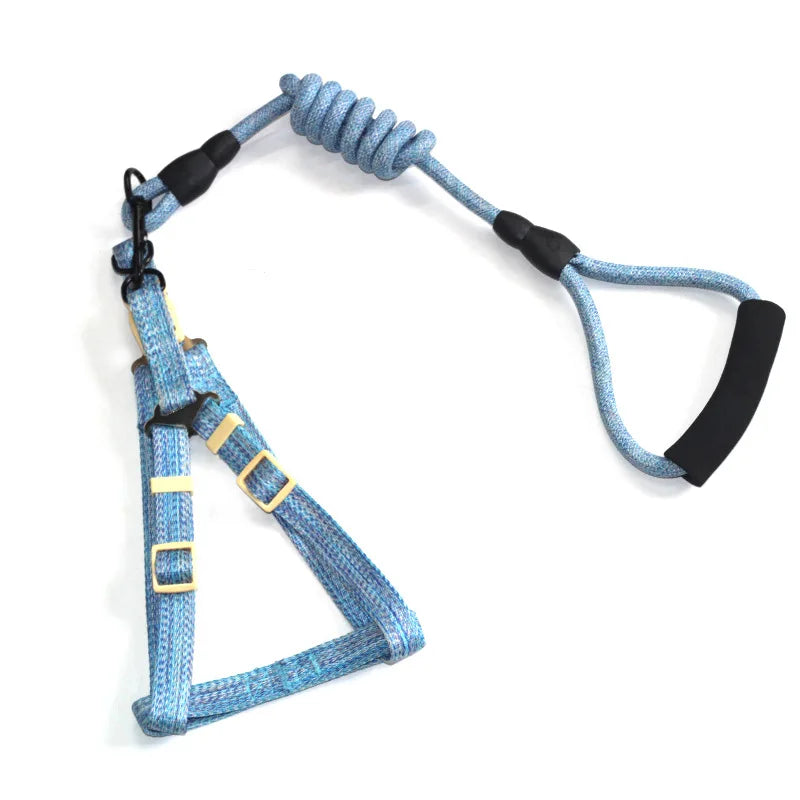 B Dog Harness 1.2M Leash Set for Small Dogs Adjustable Puppy Cat Harness Vest Poodle Chihuahua Pug Outdoor Walking Pet Leash Qme