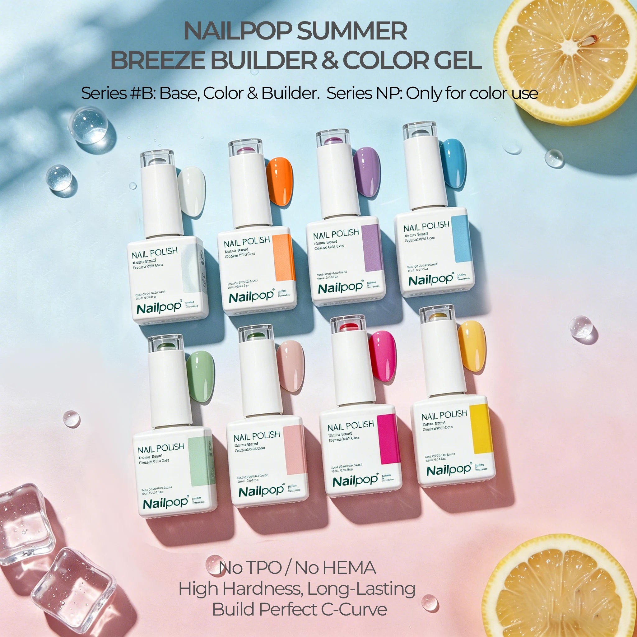 Nailpop Summer Dopamine Gel Polish 20 Colors 8 12 Builder Nail Art Qme