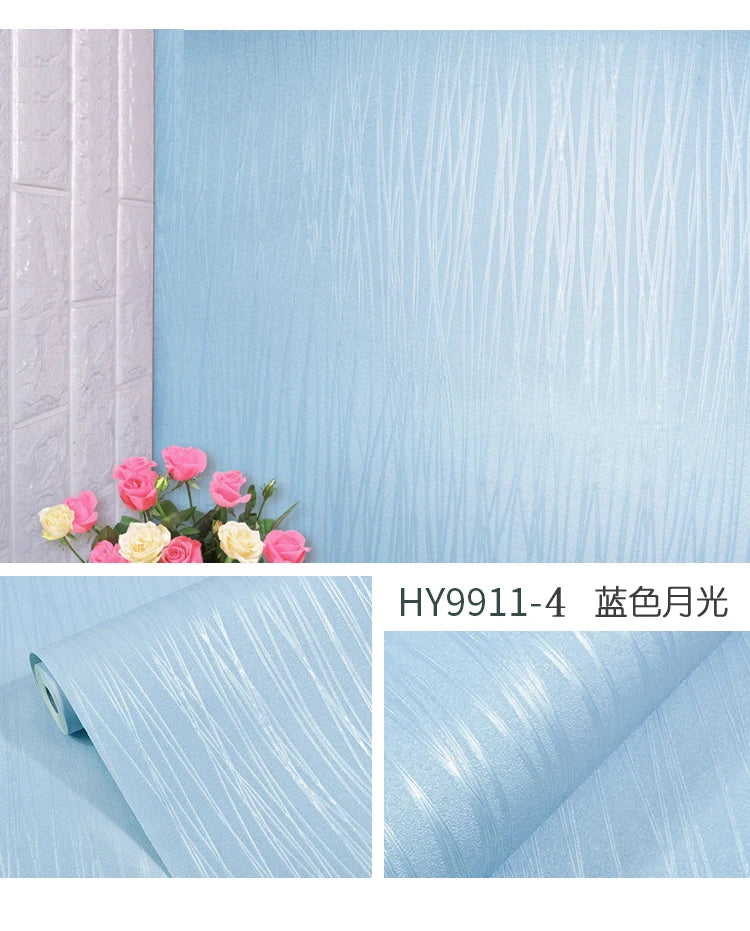 3D DIY Solid Vinyl Self-adhesive Wallpaper Walls Rolls Contact Paper Qme lan yg 10mx45cm
