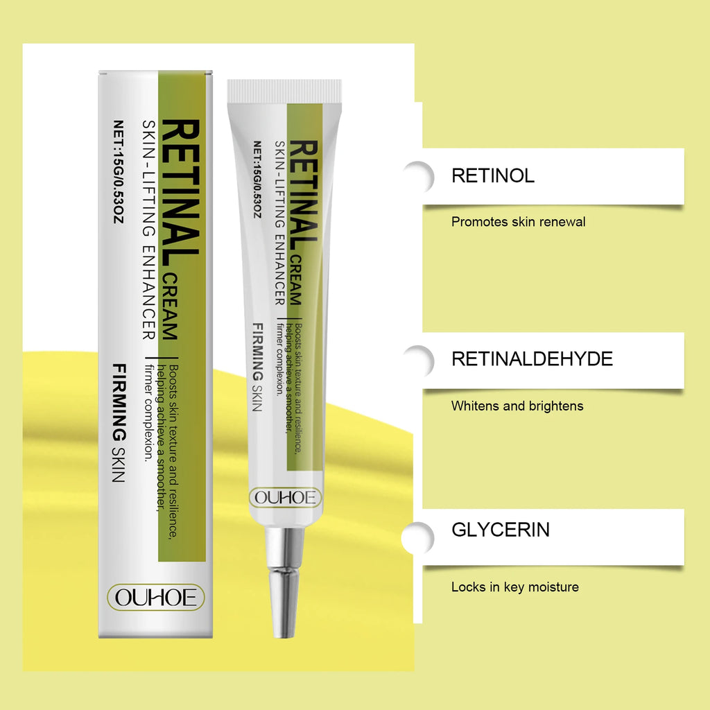 Retinol Brighten Firming Cream Tightening Anti Wrinkle Improve Dullness Redness Sagging Fine Line Moisturize Nourish Skin Cream Qme