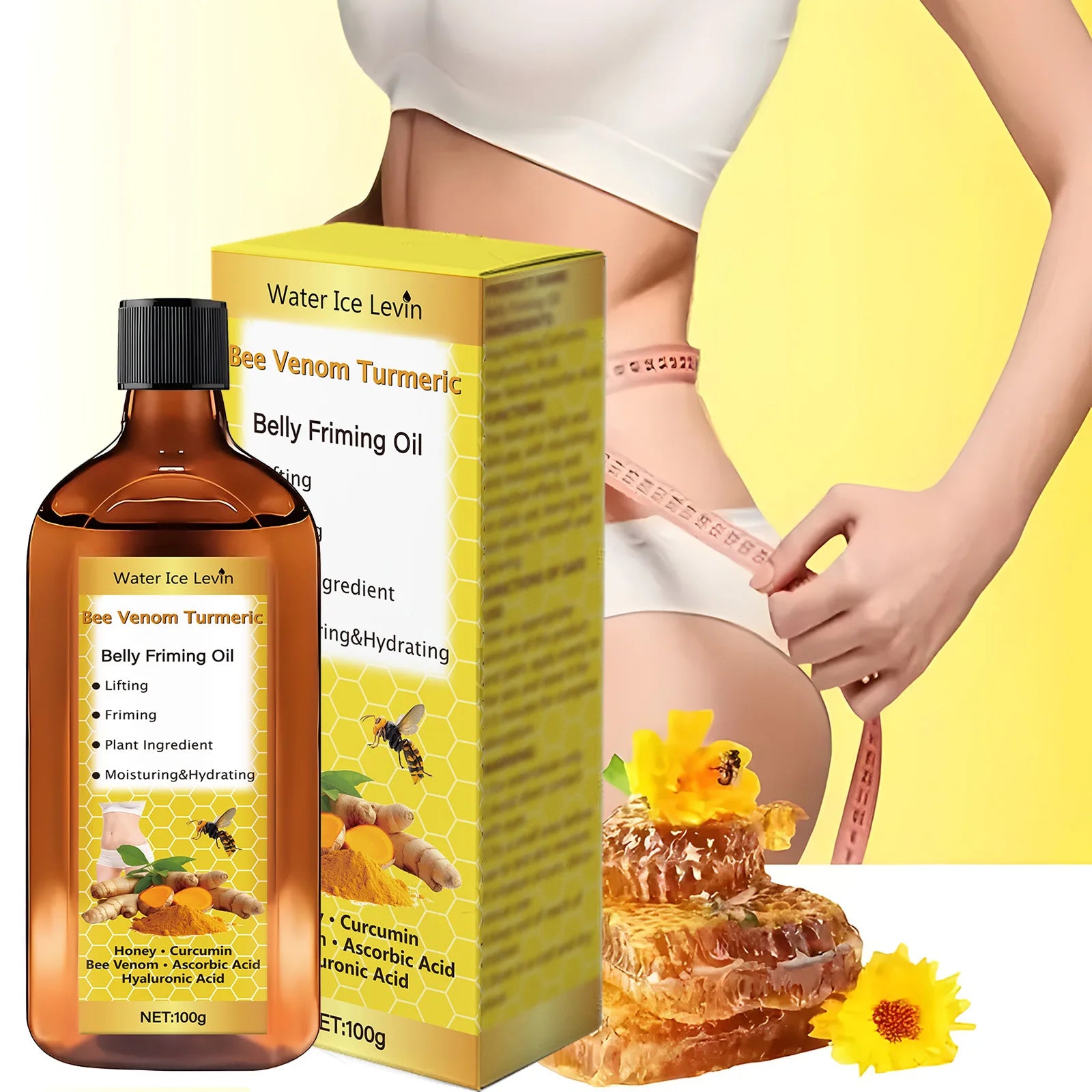 Ginger Essential Oil Massage Oil Is Moisturizing, Lightweight, and Non-Greasy, and It Contains Camellia and Almond Oils, Making It Ideal for Massage Baths, Body and Hair Care Qme
