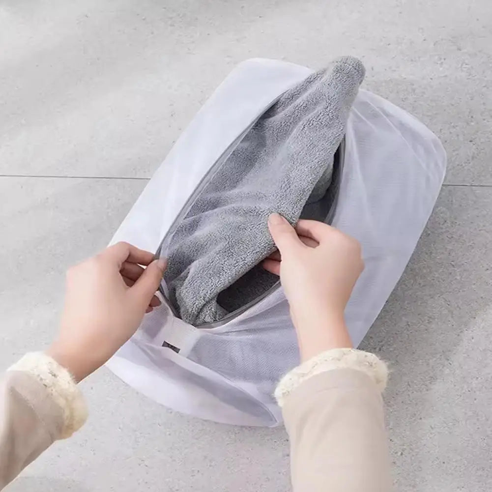 Sports Shoe Washing Bag Reusable Mesh Laundry Bags Sneakers Running Qme