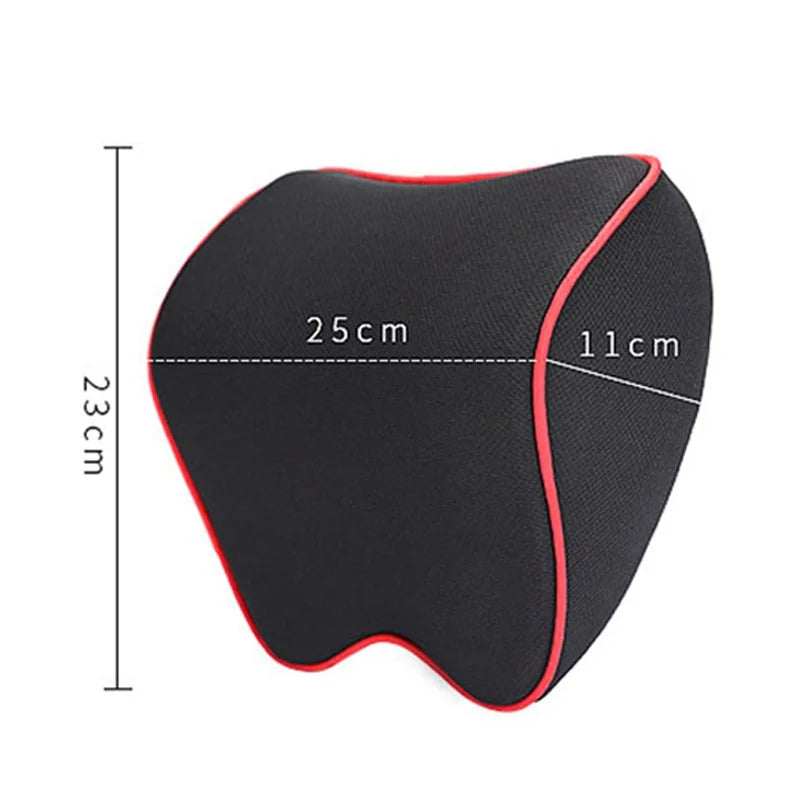 Car Neck Headrest Pillow Auto Seat Head Support Protector Automobiles Seat Rest Memory Cotton Under Qme