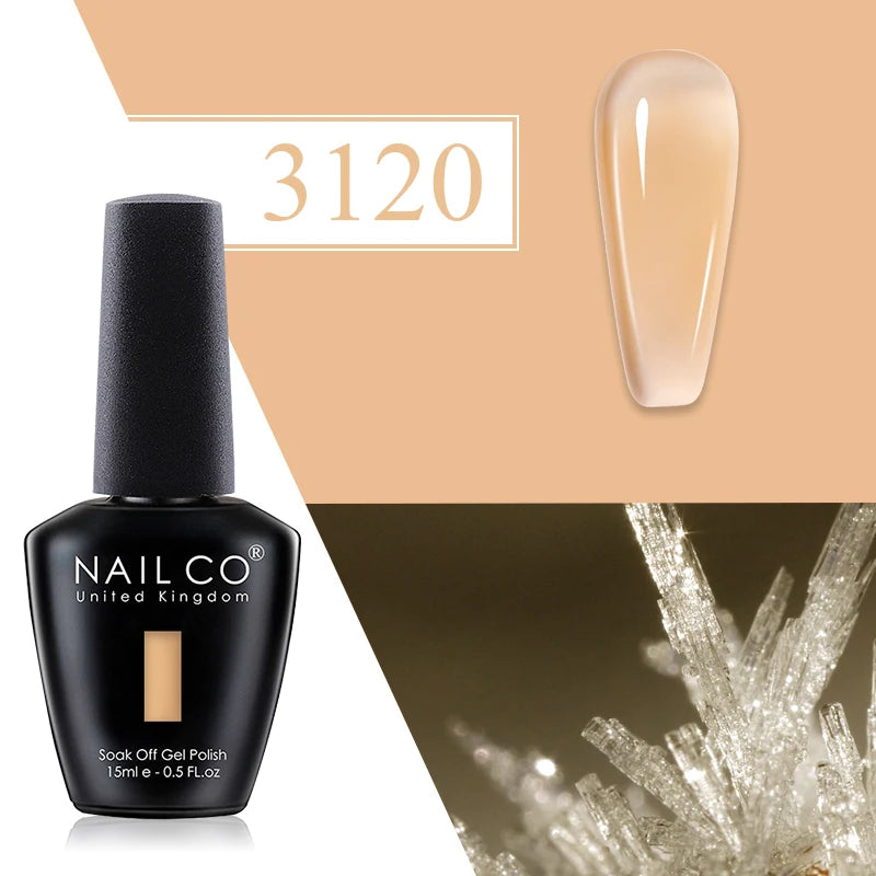 NAILCO Red Gel Nail Polish Wine Purple Semi Permanent Soak Off UV