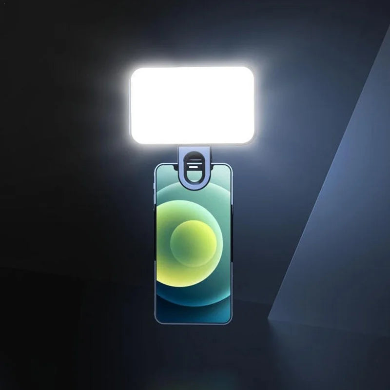 Mini LED Selfie Fill Light Pocket 3 Mode Adjustable Brightness Qme