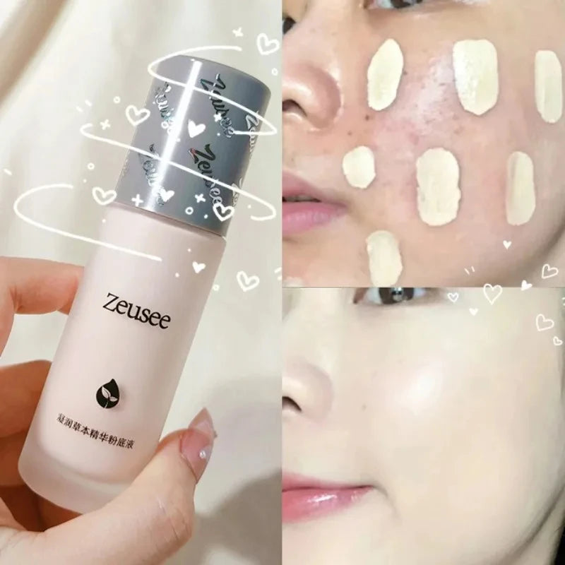 Face Base Liquid Foundation Makeup Concealer Waterproof Brighten Whitening Long Lasting Coverage Oil-control BB Cream Cosmetics Qme