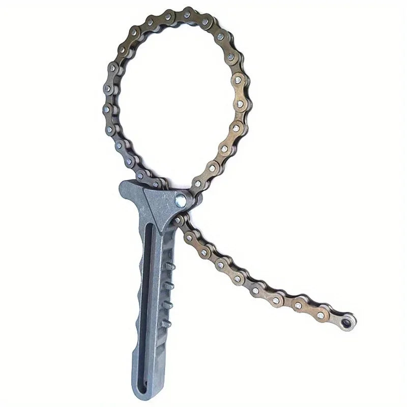 General-purpose oil chain wrench, engine oil and fuel filter element removal tool, automotive engine torque chain wrench, Qme