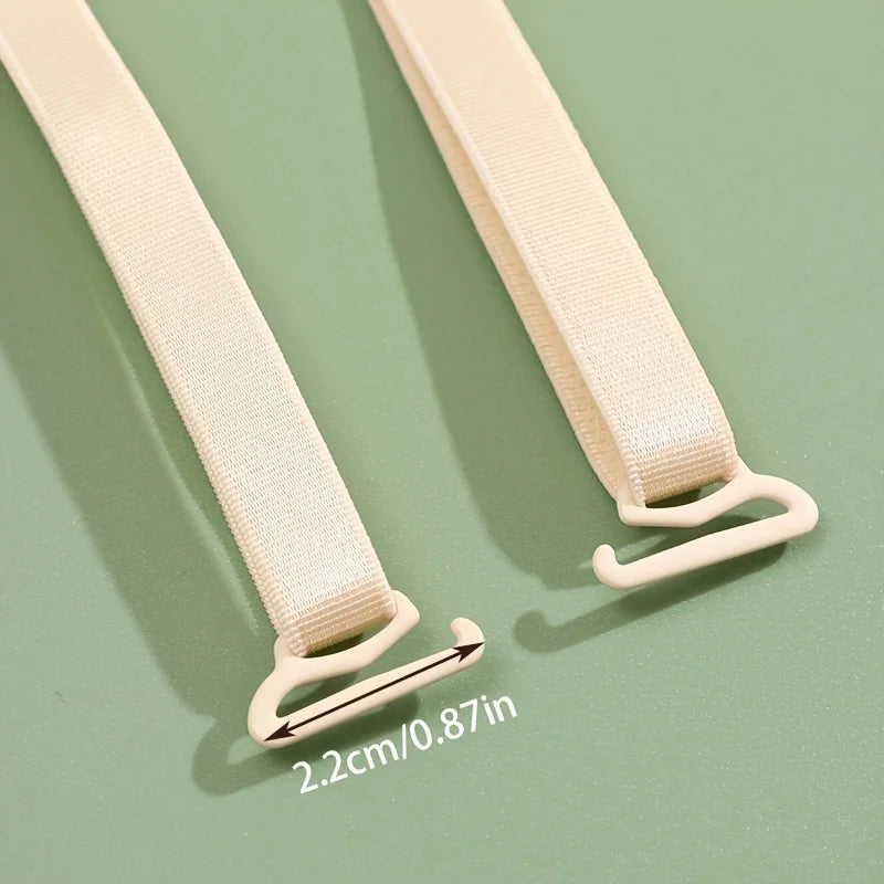 X Shape Cross Back Bra Straps Adjustable Elastic Replacement Bra Shoulder Strap Invisible Detachable Bra Accessory Qme