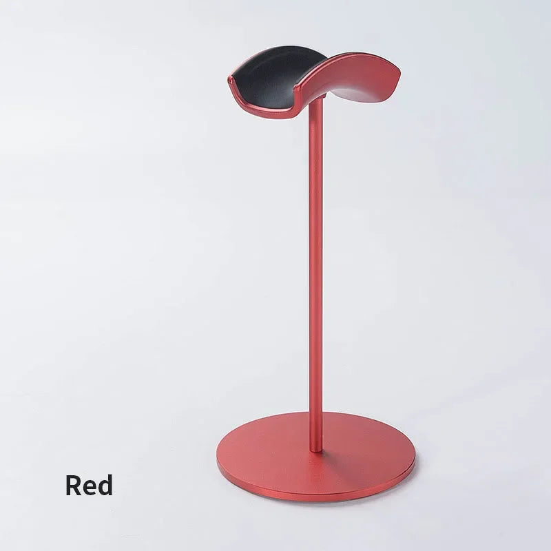 Stylish Non-Slip Aluminum Headphone Stand for Headset Holder Qme Red