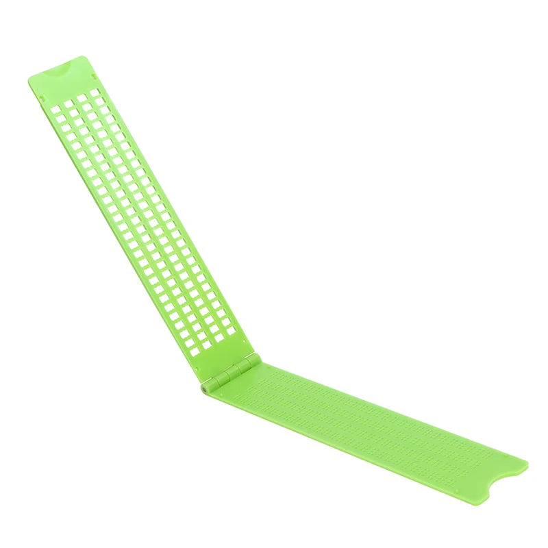Plastic Braille Writing Slate School Portable Practical Stylus Qme