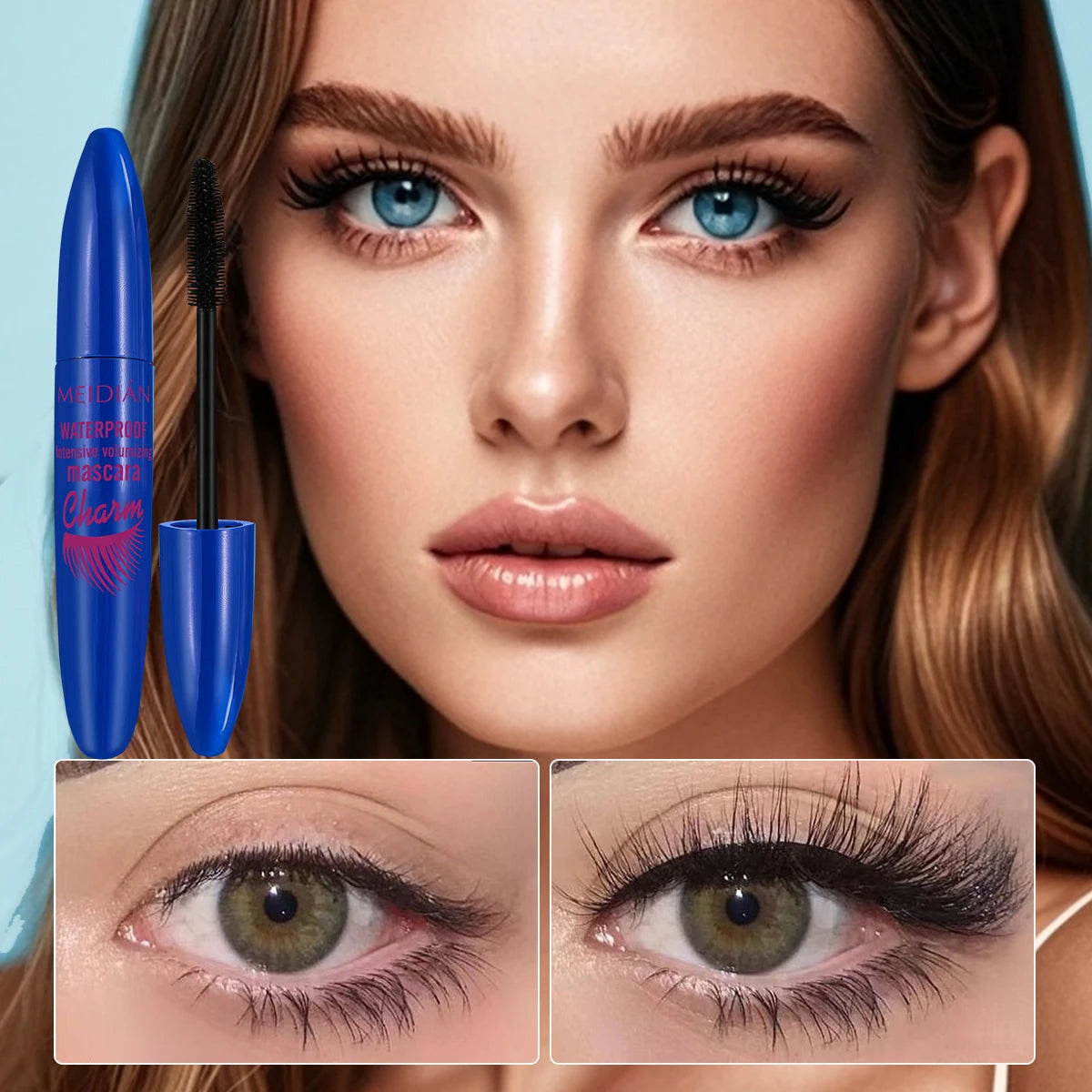 Black Eye Waterproof Stain Resistant Durable Non Caking Easy Apply Qme