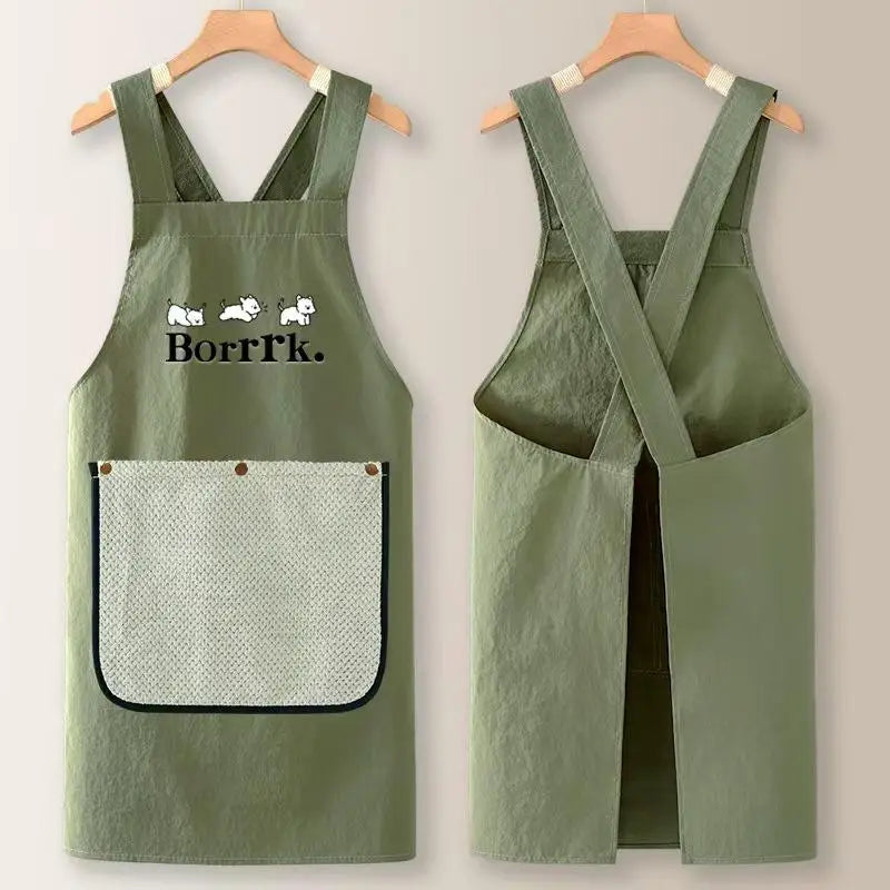 Kitchen Household Cooking Apron Men Women Oil-Proof Waterproof Adult Waist Fashion Coffee Overalls Apron Kitchen Accessories Qme A4