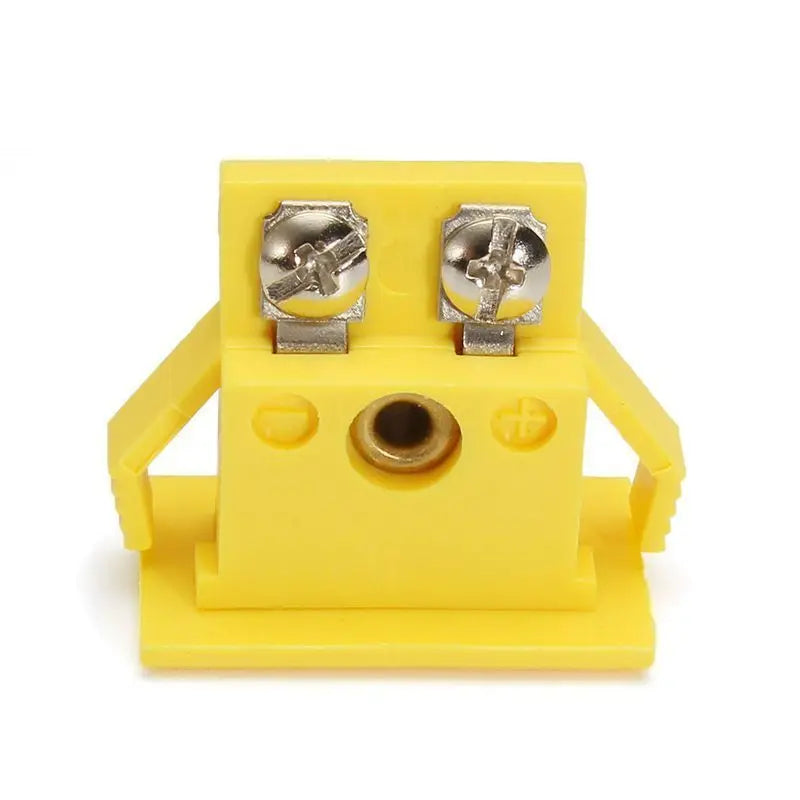 Yellow Thermocouple Socket Shell Plug Adaptor Mini Thermometer K-Type Miniature Panel Mount Connector Nylon Plastic Qme