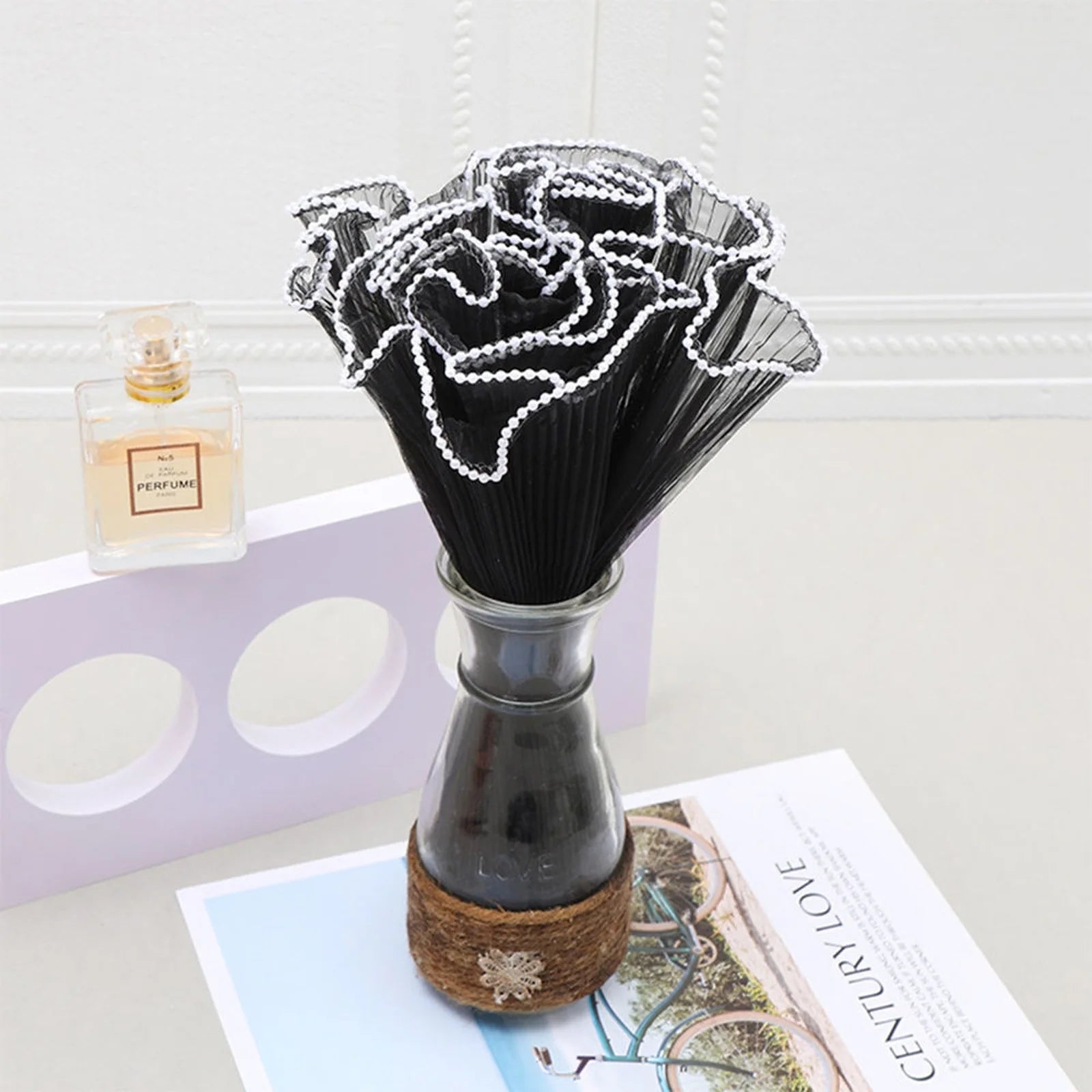Flower Wrapping Mesh Net Fresh Birthday Festival Decorative Bouquet Wrap Scrapbook Paper Valentine's Day Wedding Decoration Qme