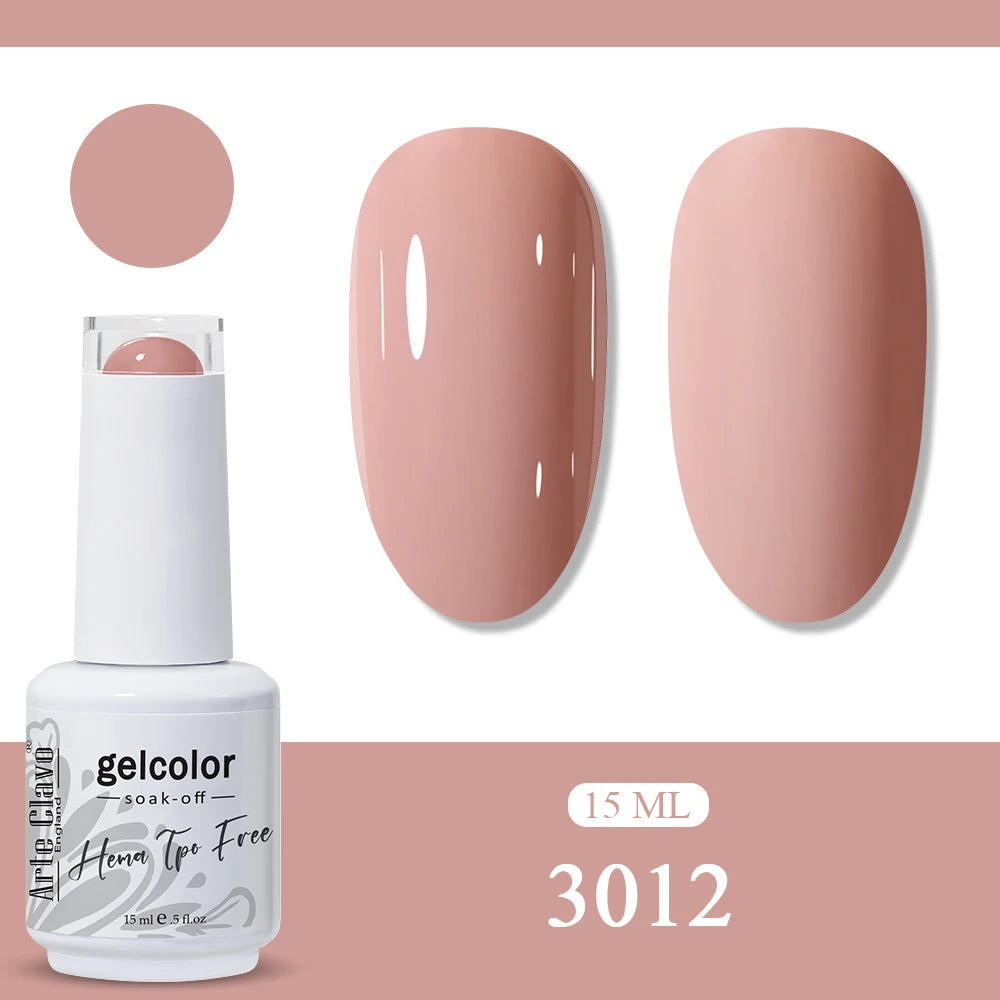Arte Clavo Neon Rainbow Colors Gel Nail Polish Semi Permanent Art UV