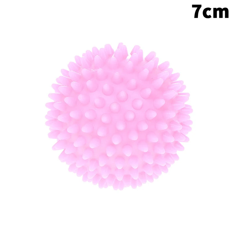 Massage Spiky Ball Yoga Training Muscle Discomfort Stress Massager Qme 7cm Pink