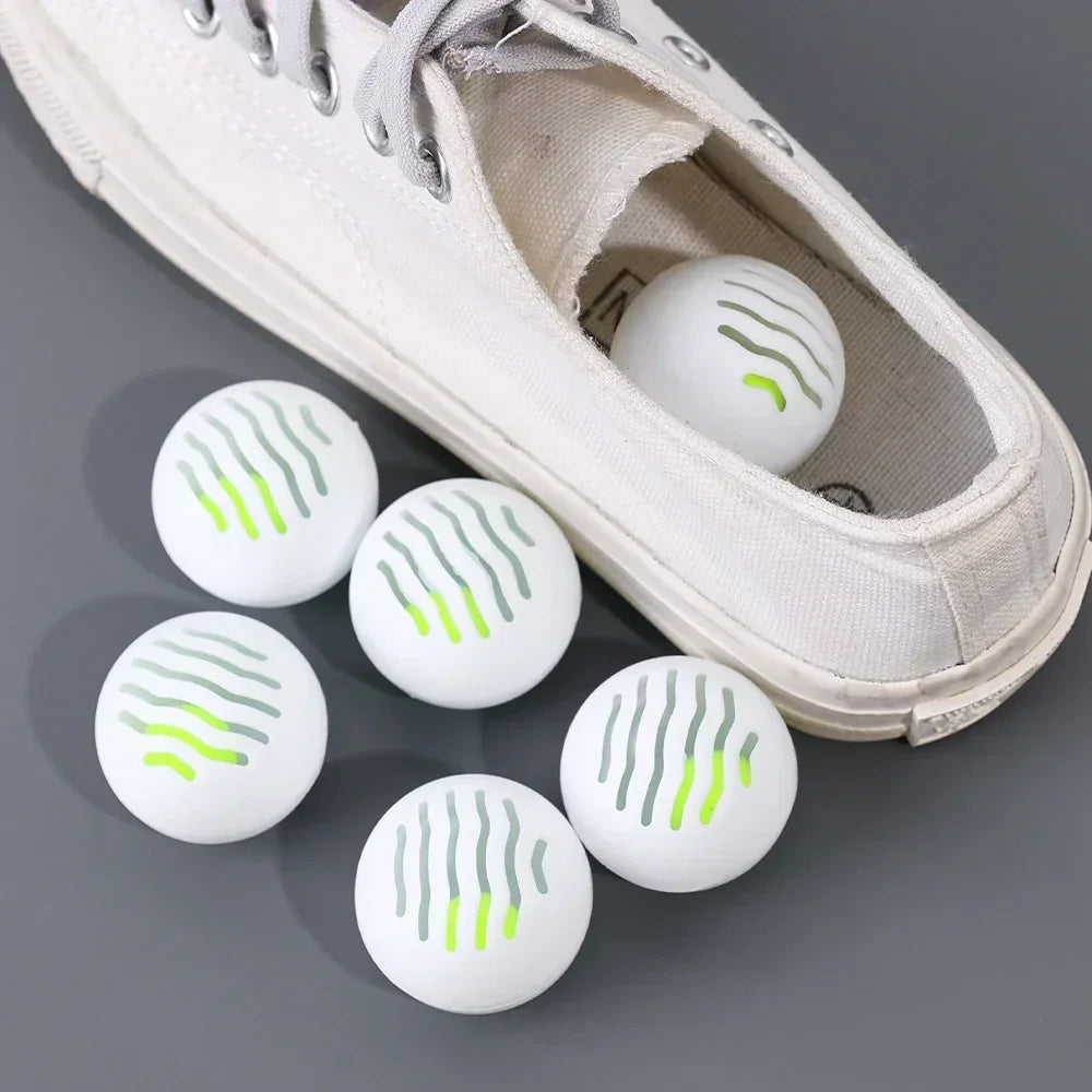 Deodorizer Freshener Balls 6pcs for Shoes Multifunction Jasmine Scent Fresheners Footwear Shoe Closet Toilet Deodorization Qme