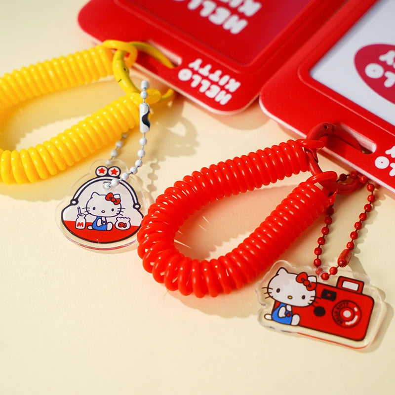 Hello Kitty Sliding Clear Card Holder for ID Cards, Name Badges, Factory Badges, and Student ID/Meal Cards Qme