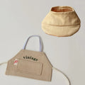 Clothes suitable for dolls -17cm vintage baseball cap apron set, 17cm accessories, cute doll clothes dress up in a unique style Qme Dark Khaki