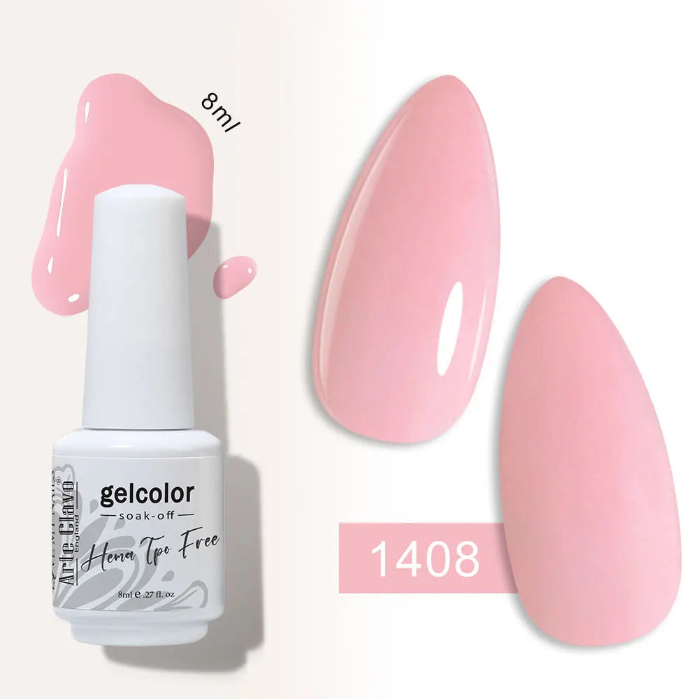 Arte Clavo Semi-permanent Gel Nail Varnish 180 Colors Semipermanent