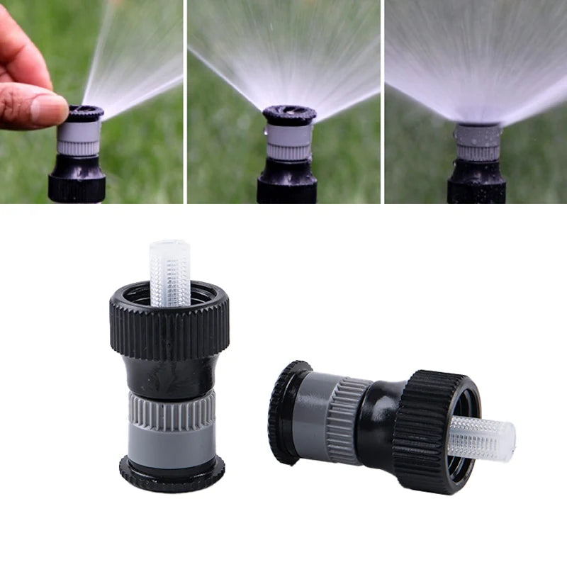 Irrigation Nozzle Automatic Watering Adjustable 360 Sprinkler Garden Qme One Size