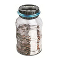 1PC Electronic Piggy Bank Counter Coin Digital LCD Counting Coin Money Saving Box Jar Coins Storage Box For USD EURO Money Gifts Qme Dollar
