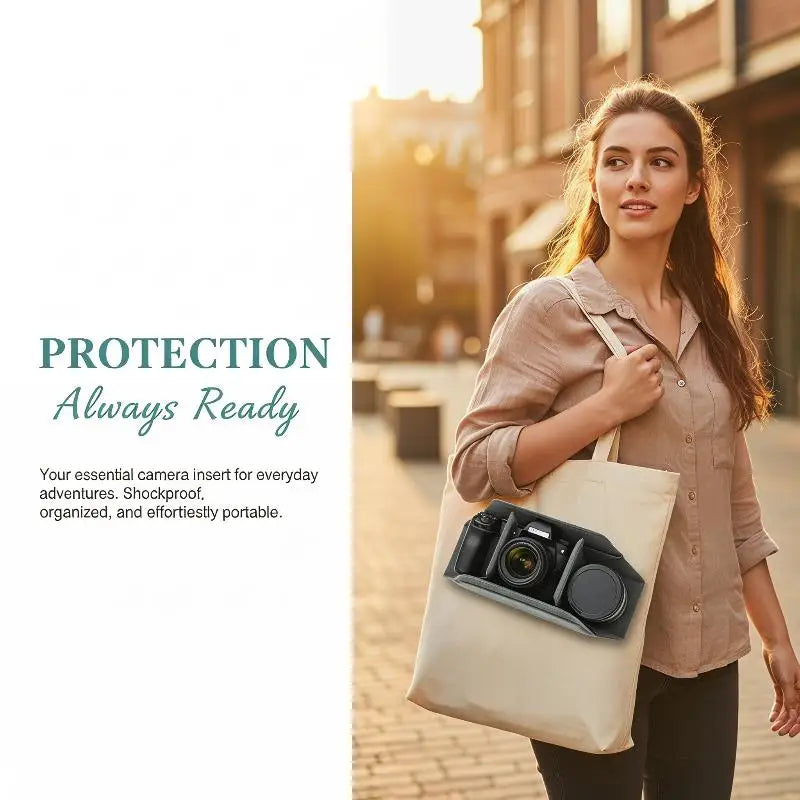 Foldable Camera Lens Inner Bag Moisture-proof Interior Dividers SLR Qme