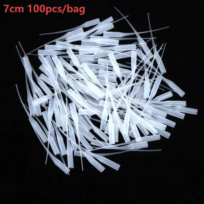 100/200/500Pcs Disposable Glue Applicator Tip Flexible Micro Extension Tube For 502 Super Glue Precision Repair Craft DIY Qme 7cm 100pcs