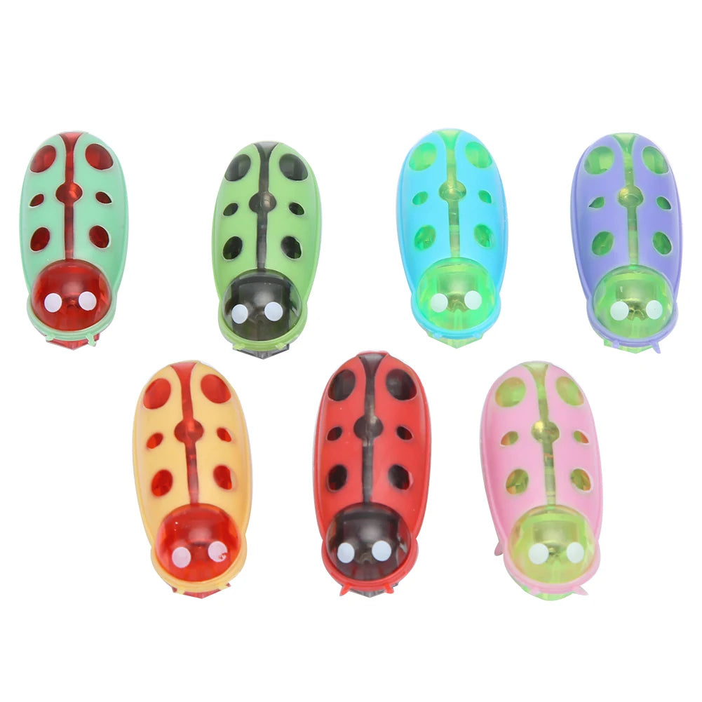 7Pcs Electric Ladybug Cat Interactive Toy Cute Mini Walking Bug Toy Automatic Moving Pet Kitten Mental Stimulation Puzzle Play Qme Default Title