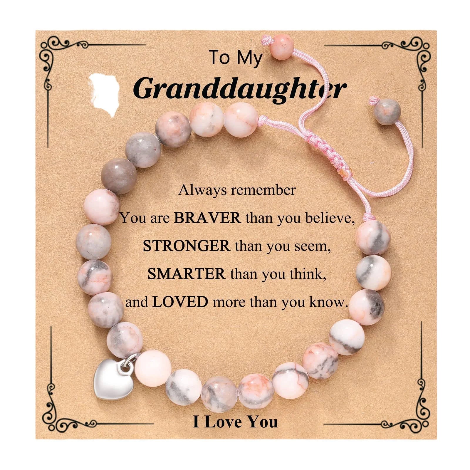 Arrival Gifts Birthday Love-natural Stone Beaded Bracelet Handwoven