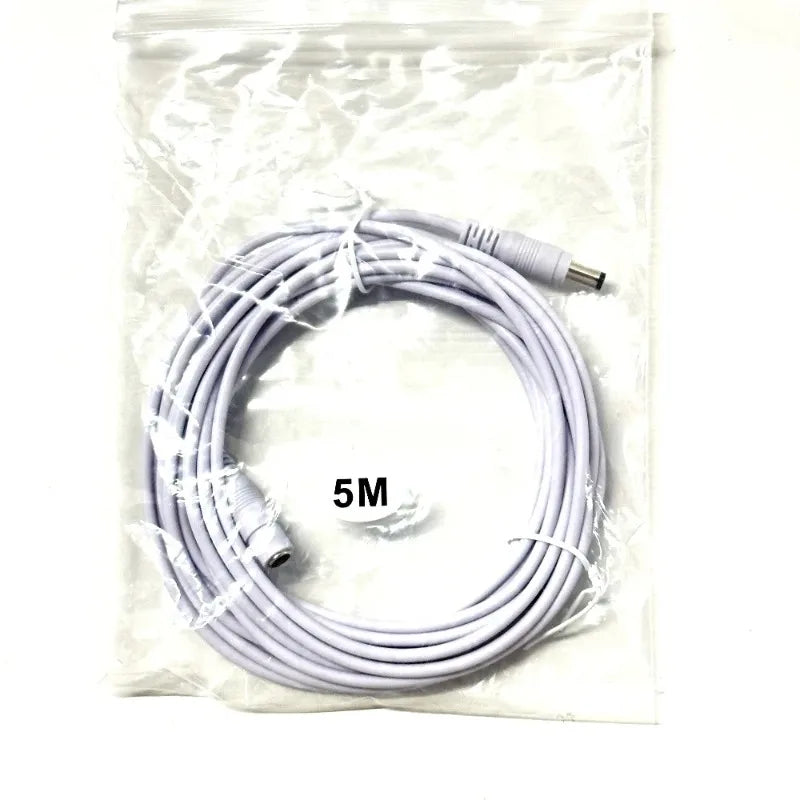 1PCS AHD Network Camera Cable with Power Integrated Cable OD5.0mm All-in-One Ethernet Power Cable Ready-to-Use Qme
