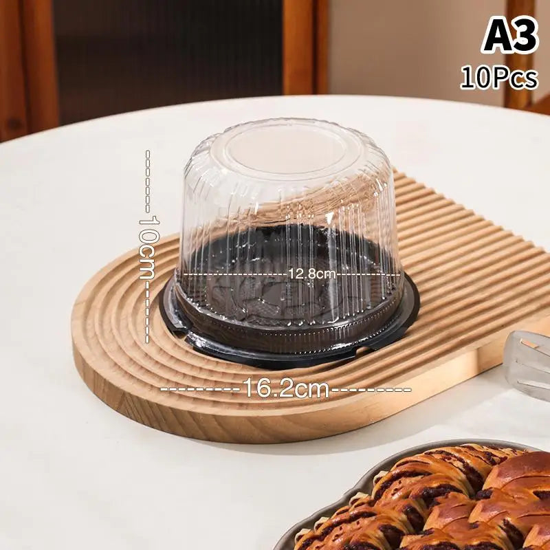 Round Shape Cheese Mousse Packing Boxes Food 4 6 8 Reusable Qme A3