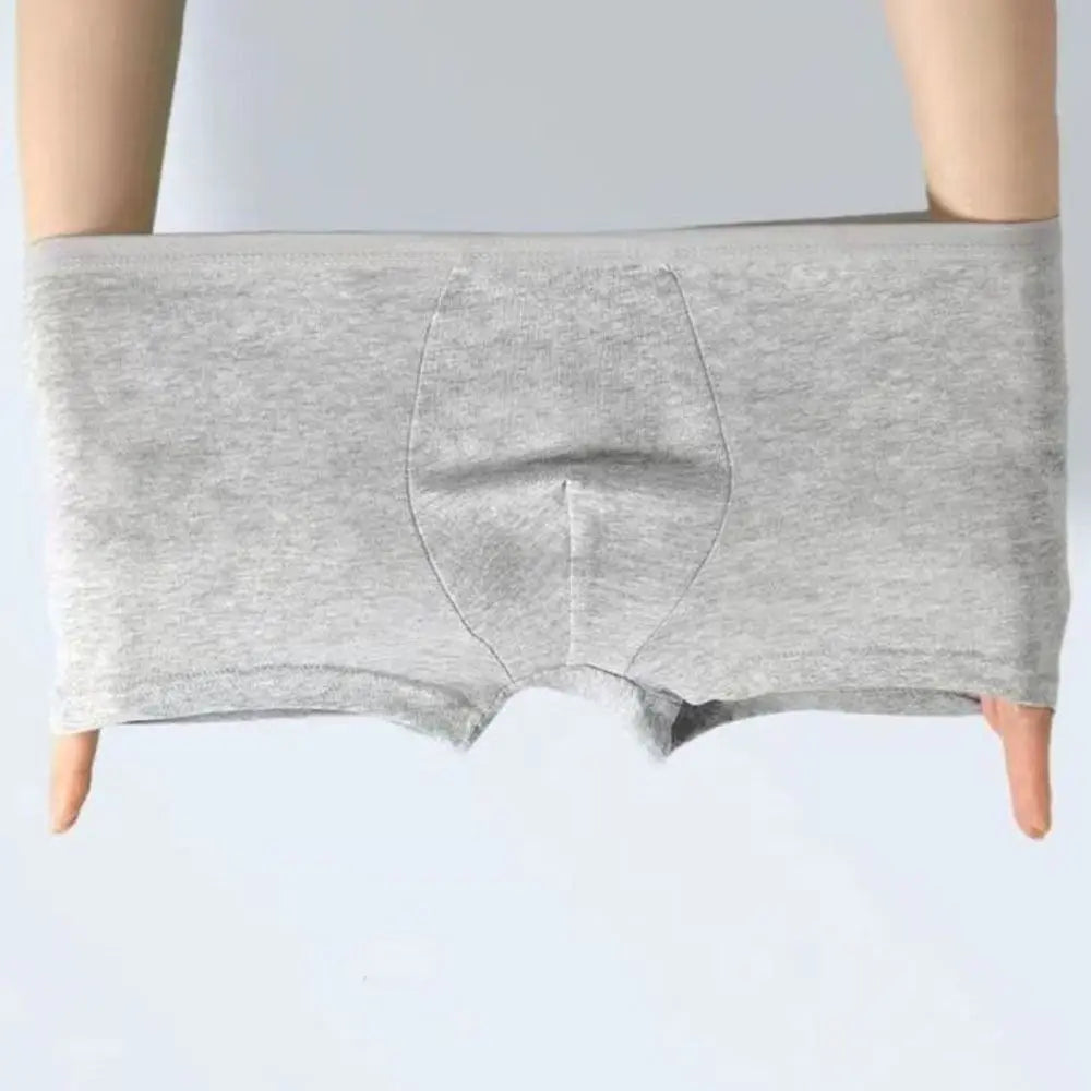 Traceless Men's Disposable Panties Mid Waist Simple Seamless Cotton Qme
