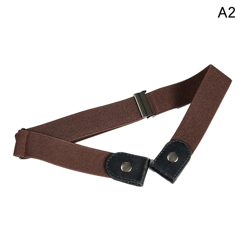 Adjustable Stretch Elastic Waist Band Buckle-free Invisible Belt Qme A2