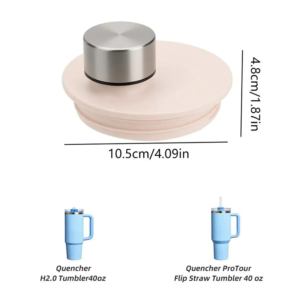 For Stanley Tumbler Lid Replacement Leakproof Food Grade High Temp Resistant One Hand Operation Easy Clean Reusable for Outdoor Qme