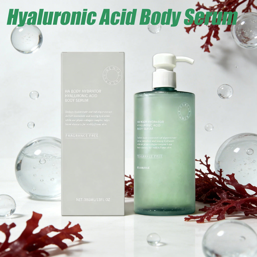 Hyaluronic Acid Body Serum Deep Hydrating Body Lotion for Smoother Plumper Looking Skin Lightweight Fast-Absorbing Body Care Qme