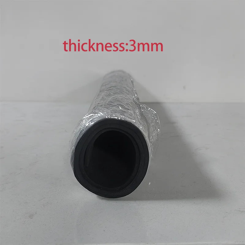 High-Density EVA Yoga Fitness Mat DIY Material Handmade Cushioning Foam Pad Shockproof Soundproof for Prop Making Qme Black-3mm thickness 35cm x 100cm